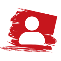 logo recrutement sur fond rouge